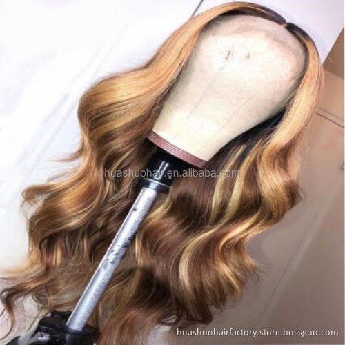 13x4 Short Bob Mixed Blonde Black Human Hair Wigs Silky Straight Lace Front Wigs with Baby Hair Ombre Colore wigs